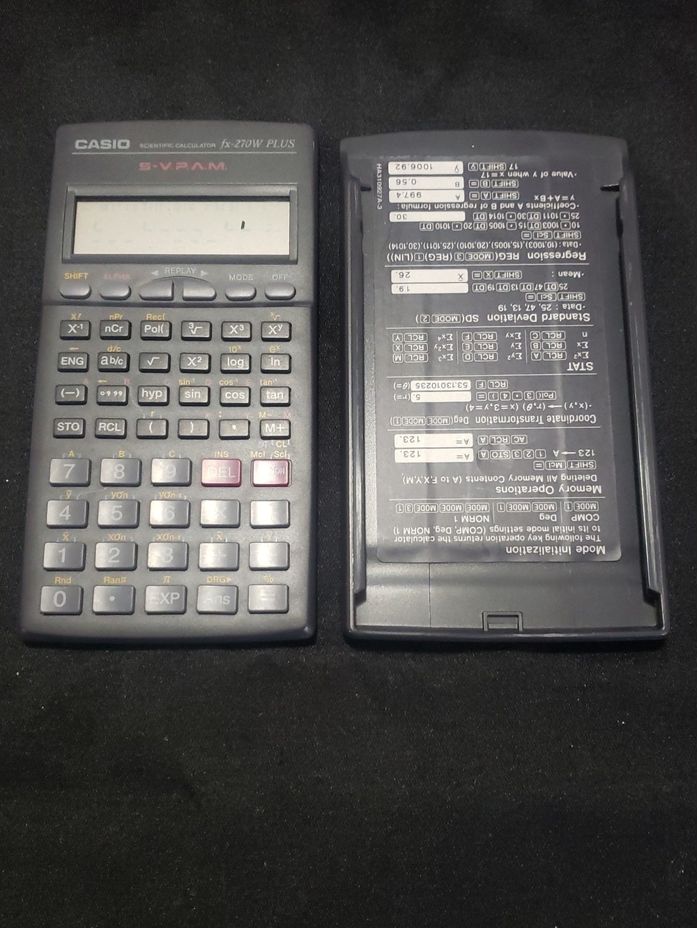 Casio FX-270W Plus Scientific Calculator--EUC--TESTED/WORKS GREAT